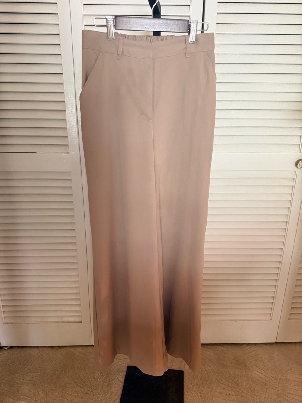 Max Studio Taupe Wide-Leg Pants